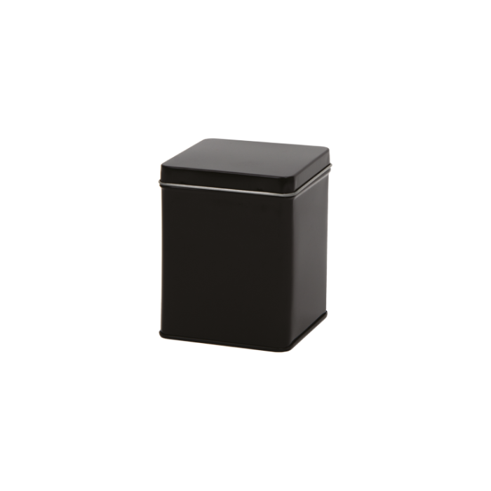Zwart blik vierkant S - 500 mL