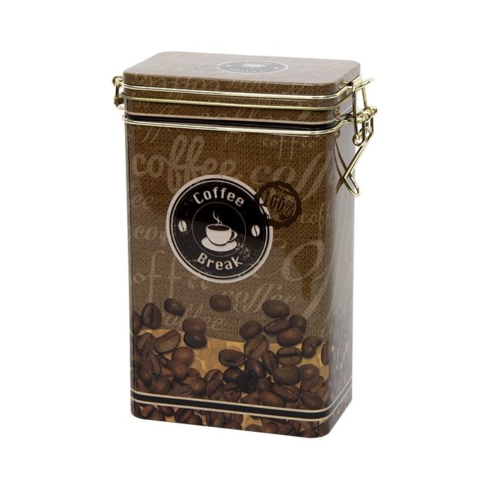 Hoog voorraadblik met klipsluiting - Italian Coffee