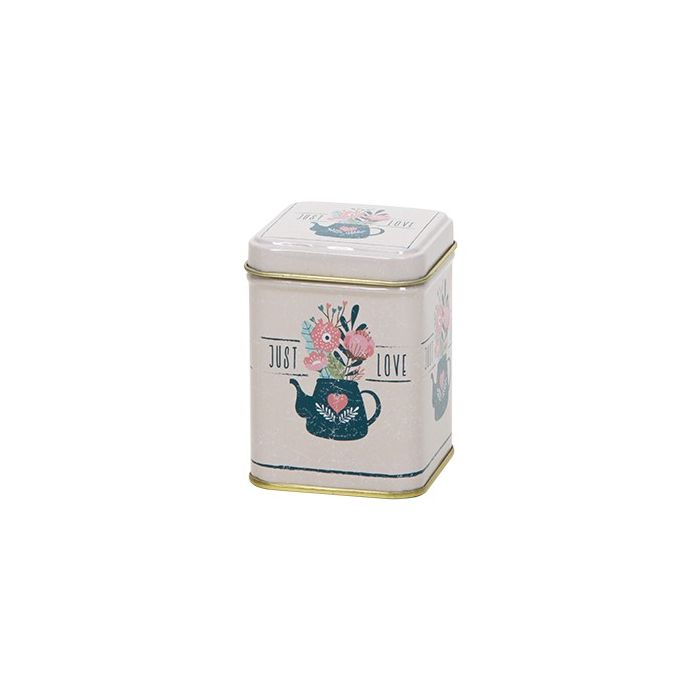 Vierkant blik XXS - 125 ml - Teabloom 