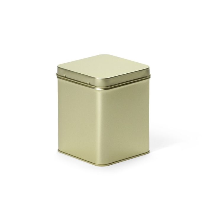 Vierkant blik 200 g goud