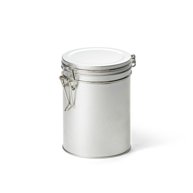 Rond blik met klipsluiting