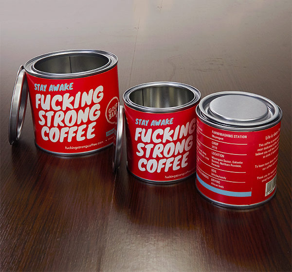 Productverpakking met koffie voor Good Beans